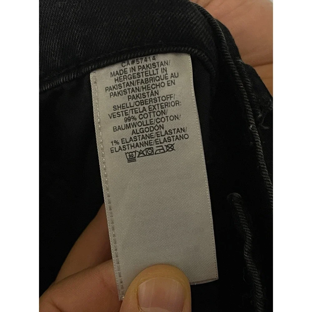 True Religion Jeans Men 33x33 Black Ricky Relaxed Straight Stretch Flap Pockets
